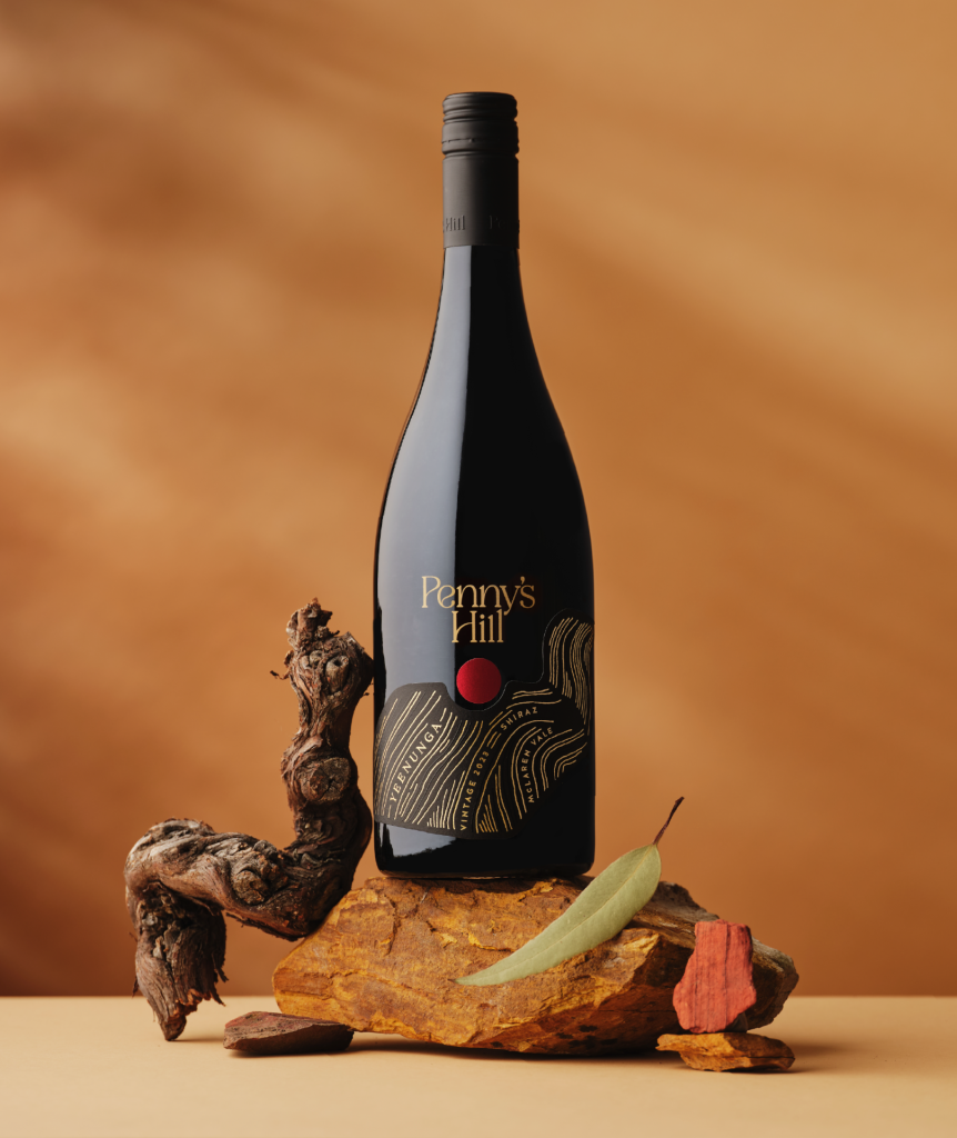 Styled shot of Yeenunga Grenache showing the full bottle.