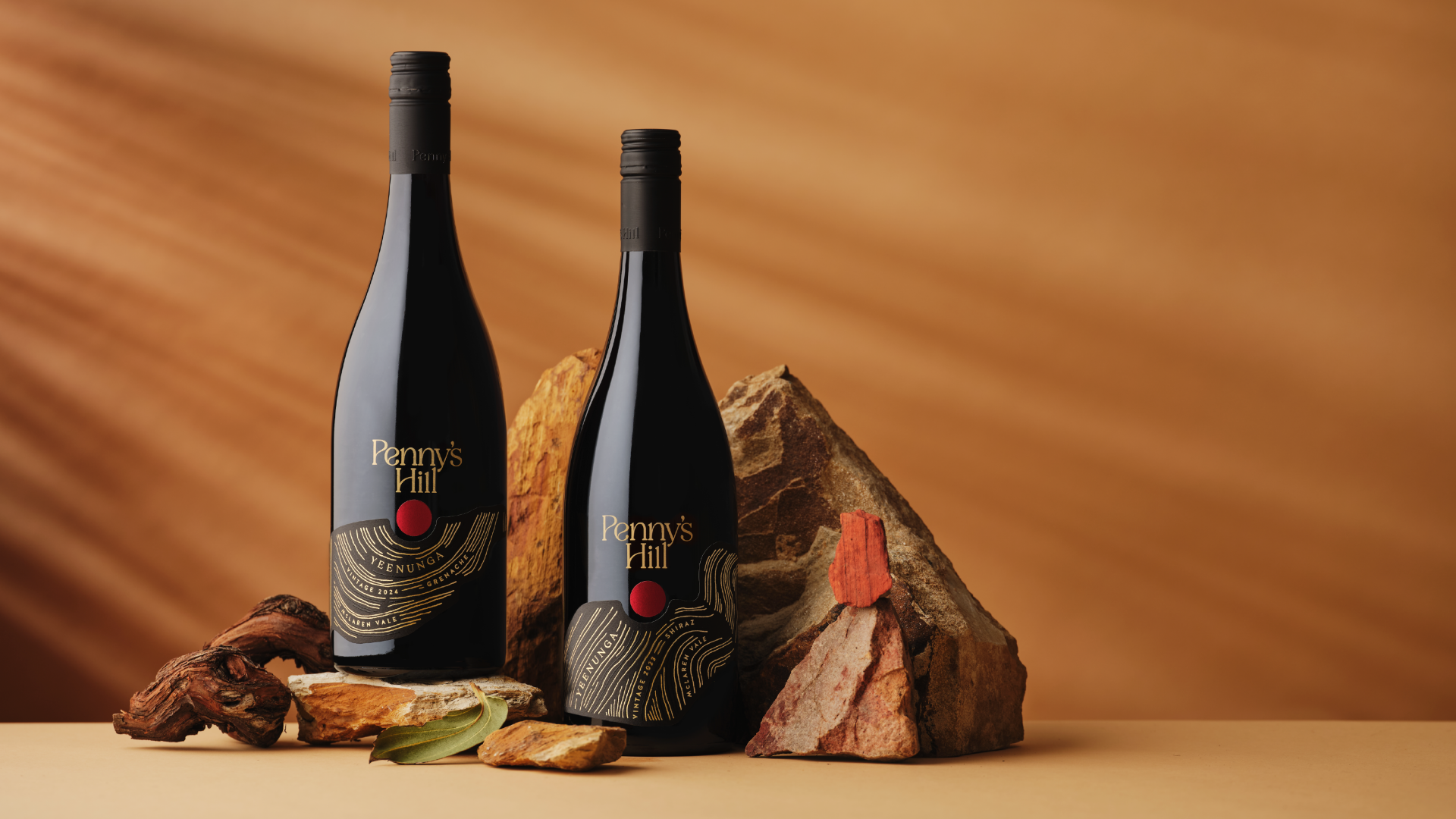 Styles photography showing the range of two Yeenunga vineyard wines